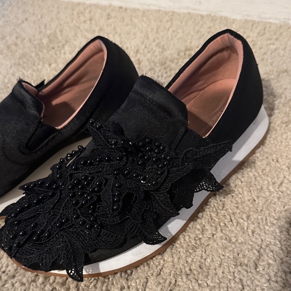 Zara Black Beaded Sneakers - Picture 2 of 3